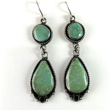 Load image into Gallery viewer, Vintage Cerrillos Two Stone Earrings
