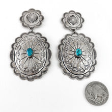 Load image into Gallery viewer, Vintage Concho Earrings
