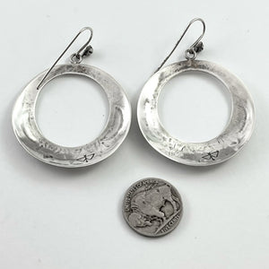 Vintage Silver Hoops<br>By Ike Wilson
