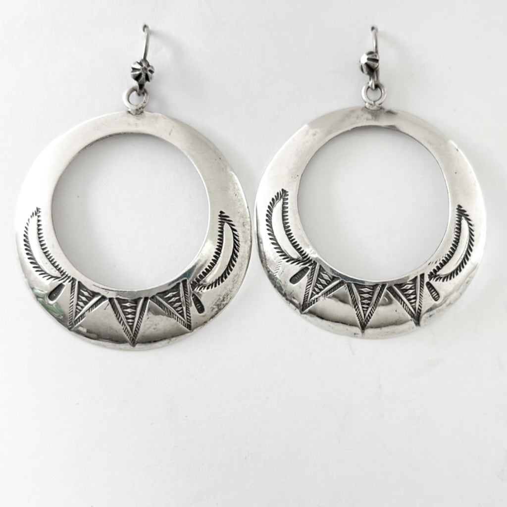 Vintage Silver Hoops<br>By Ike Wilson