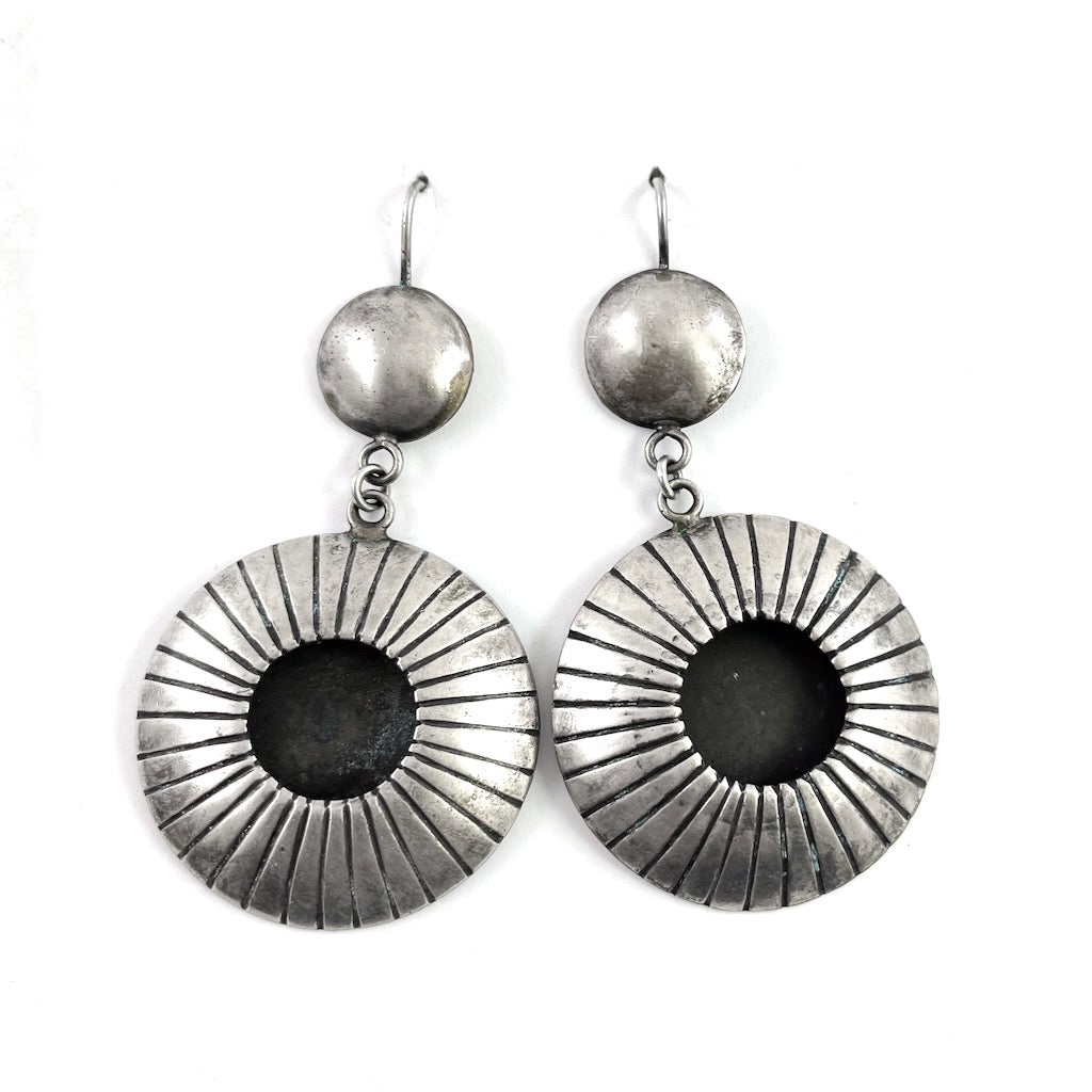 Shadowbox Hoop Earrings