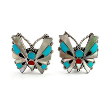 Load image into Gallery viewer, Vintage Butterfly Clip Earrings
