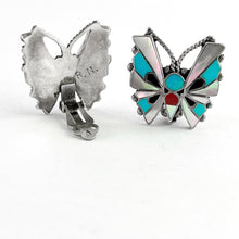 Load image into Gallery viewer, Vintage Butterfly Clip Earrings
