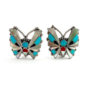 Vintage Butterfly Clip Earrings