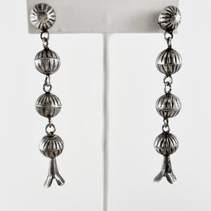 Vintage Fluted Bead Earrings