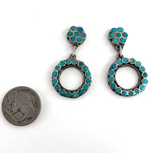 Load image into Gallery viewer, Vintage Inlay Hoop Earrings
