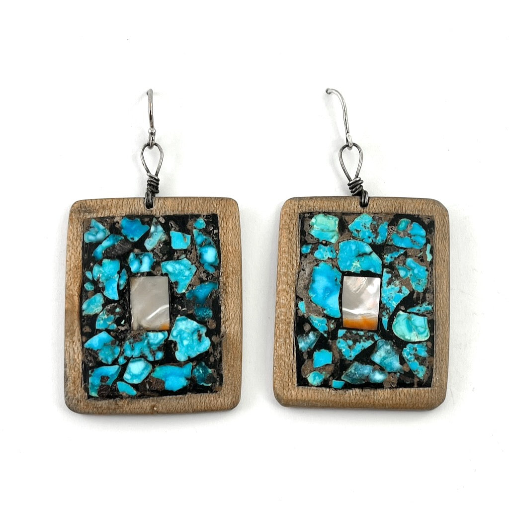 Cottonwood Inlaid Earrings