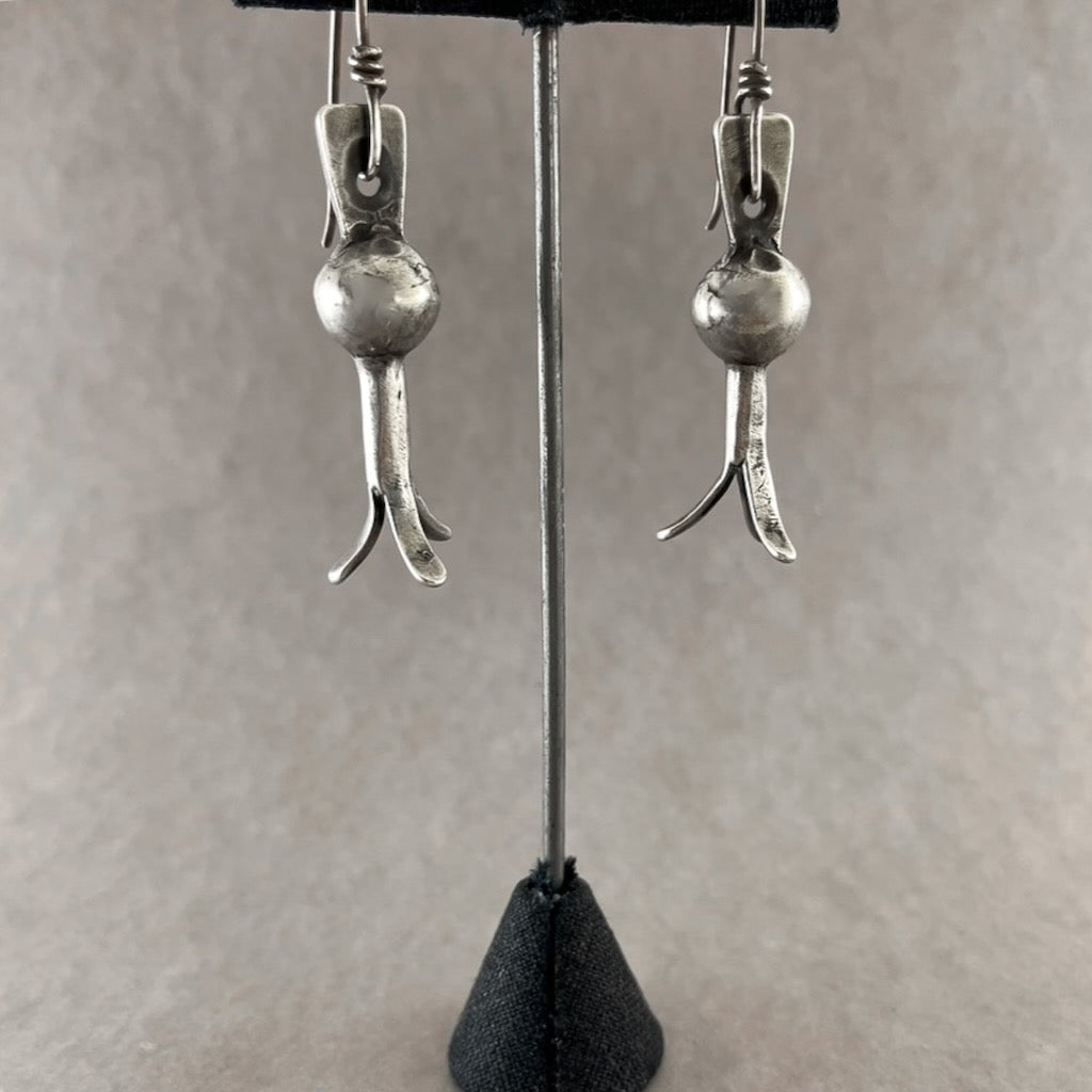 Vintage Ingot Blossom Earrings