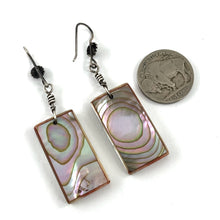 Load image into Gallery viewer, Vintage Inlaid Shell Earrings
