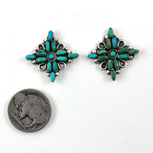 Load image into Gallery viewer, Pretty Vintage Petit Point Earrings
