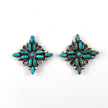 Load image into Gallery viewer, Pretty Vintage Petit Point Earrings
