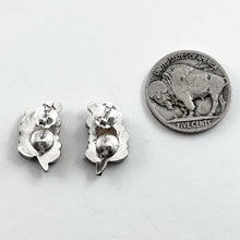 Load image into Gallery viewer, Small Turquoise Leaf Studs
