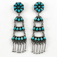 Load image into Gallery viewer, Vintage Zuni Chandelier Earrings
