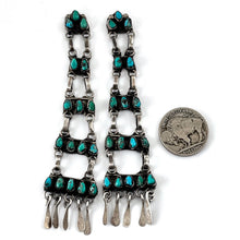 Load image into Gallery viewer, Vintage Zuni Ladder Earrings
