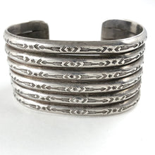 Load image into Gallery viewer, Heavy Vintage Silver Cuff
