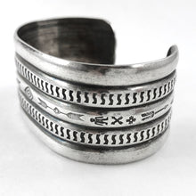 Load image into Gallery viewer, Vintage Stamped Navajo Cuff
