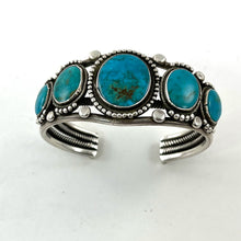 Load image into Gallery viewer, Vintage Blue Gem Bracelet
