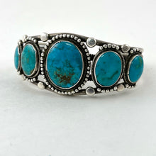 Load image into Gallery viewer, Vintage Blue Gem Bracelet
