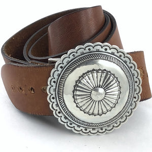 Heavy Concho Buckle<br>By Clendon Pete
