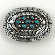 Load image into Gallery viewer, Seven Stone Concho Buckle&lt;br&gt;By CM Yazzie
