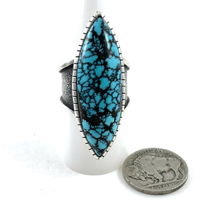 Spiderweb In Tufa<br>By Jimmie Kelsie<br>Size: 8