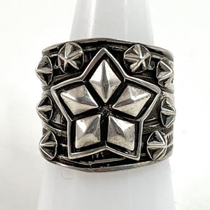 Silver Stars Ring<br>By Donovan Cadman<br>Size: 8.5
