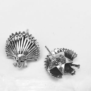 Chief Kill Hater Earrings<br>By Cody Sanderson