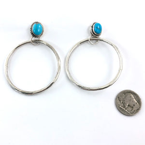 Reversible Sterling Hoops<br>By Geraldine James