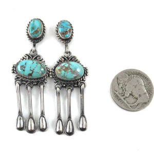 Blue Royston Dangles<br>By Fritson Toldedo