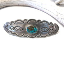 Load image into Gallery viewer, Large Barrette With Turquoise
