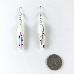 Beaded Corn Earrings<br>By Elta Frank
