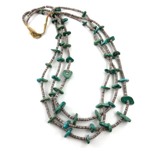 3 Strand Natural Stone Necklace