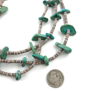 3 Strand Natural Stone Necklace