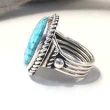 Load image into Gallery viewer, Kingman Turquoise&lt;br&gt;By Albert Lee&lt;br&gt;Size: 6.5
