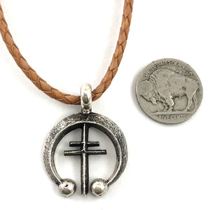 Tufa Cast Naja With Dragonfly Cross<br>By Aaron Anderson