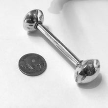 Load image into Gallery viewer, Small Silver Baby Rattle&lt;br&gt;By Monica Smith
