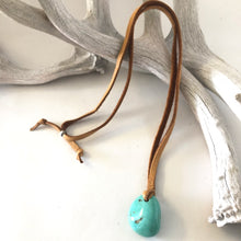 Load image into Gallery viewer, Turquoise On Leather&lt;br&gt;By Jennifer Medina
