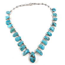 Load image into Gallery viewer, 21 Turquoise Drop Necklace&lt;br&gt;By Federico
