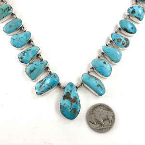 21 Turquoise Drop Necklace<br>By Federico