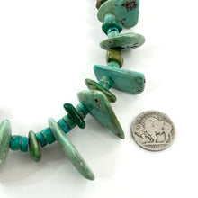 Load image into Gallery viewer, Vintage Turquoise Tab Necklace
