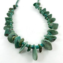 Load image into Gallery viewer, Vintage Turquoise Tab Necklace
