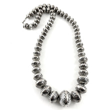 Load image into Gallery viewer, 25&quot; Classic Sterling Silver Beads&lt;br&gt;By Marie Yazzie
