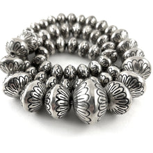 Load image into Gallery viewer, 25&quot; Classic Sterling Silver Beads&lt;br&gt;By Marie Yazzie
