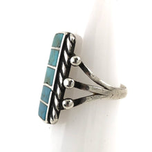 Load image into Gallery viewer, Vintage Blue Gem Inlay&lt;br&gt;Size: 5.5
