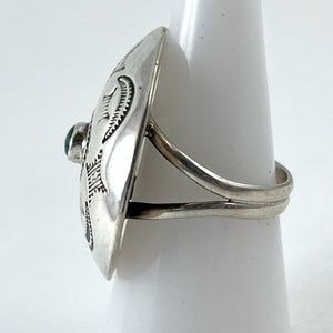 Vintage Domed Concho Ring<br>Size: 7.5